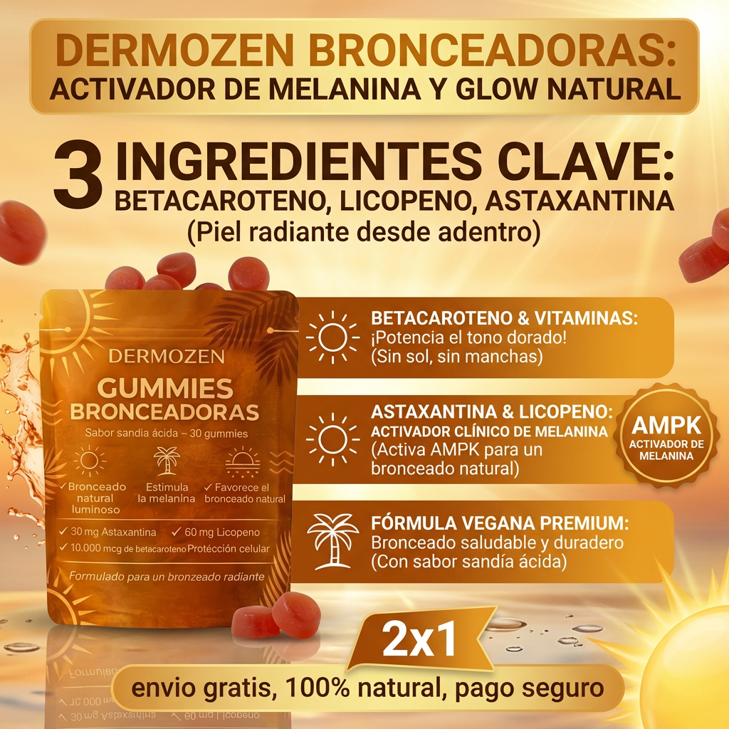 Gummies Bronceadoras | Bronceado Natural Desde Adentro